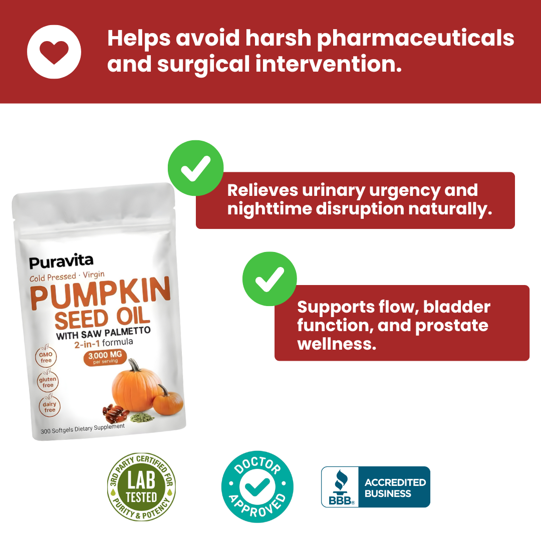 2-in-1 Pumpkin Seed Oil Prostate & Bladder Regulator